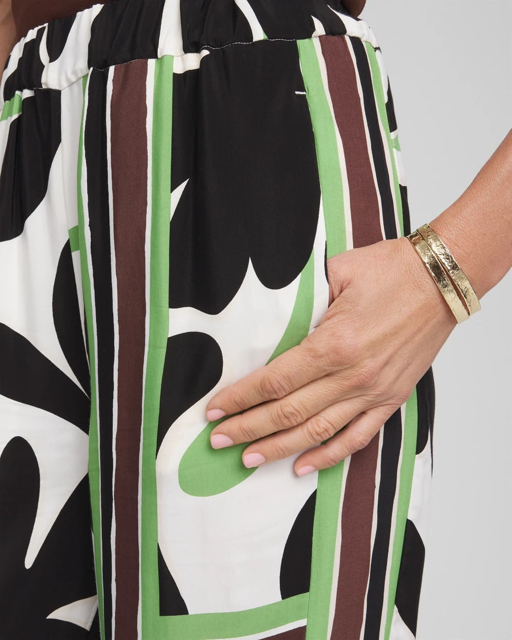 Chico's Customer Favorite - Printed Silky Soft Pants Ecru