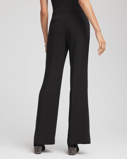 Chico's Featured - Crepe Flared Trouser Pants Black