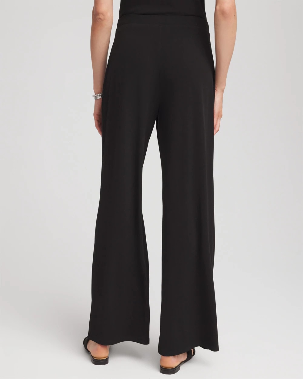 Chico's Trending - Travelers™ Knit Wide-Leg Pants Black