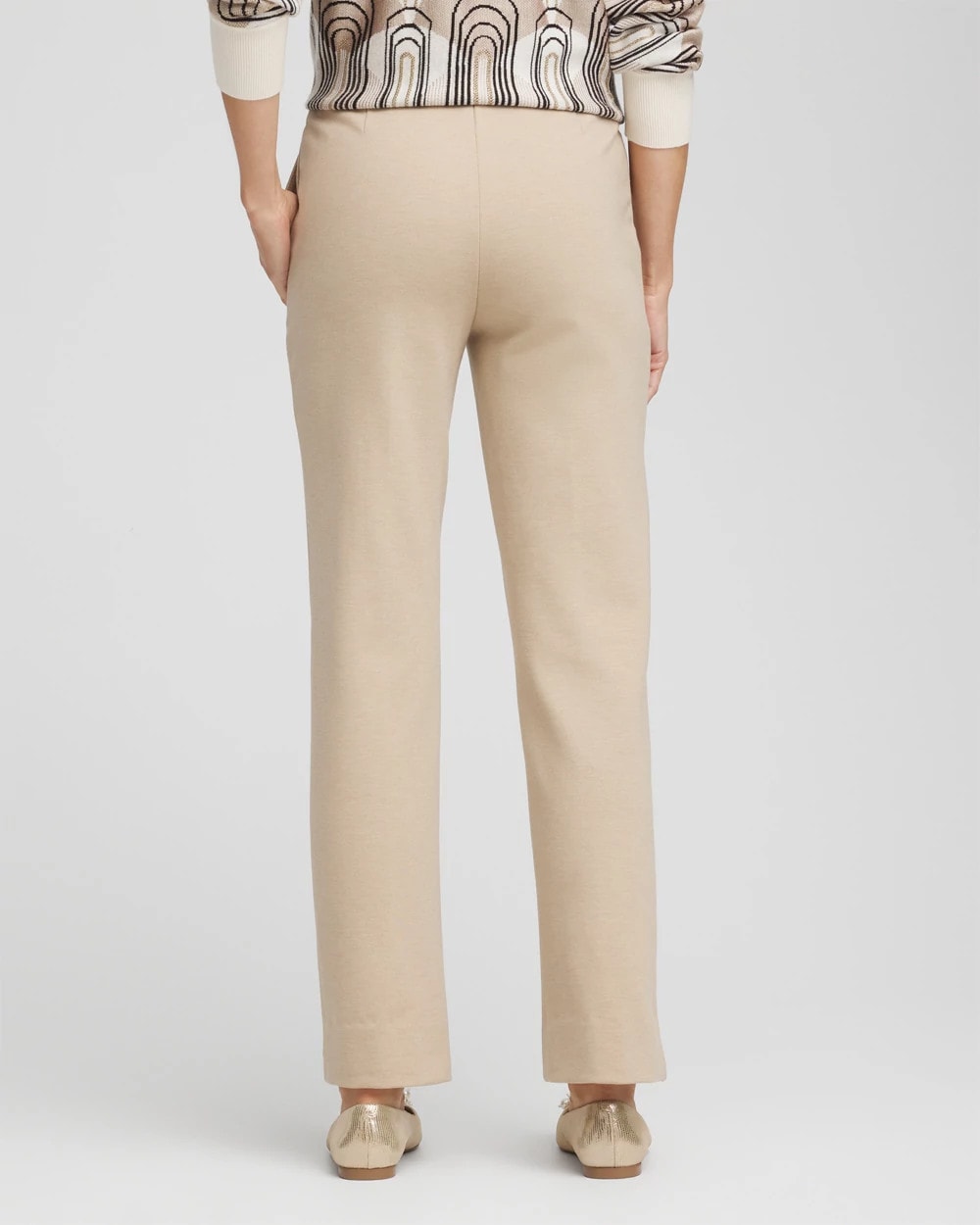 Chico's Essential - Juliet Straight Ankle Pants Taupe Heather