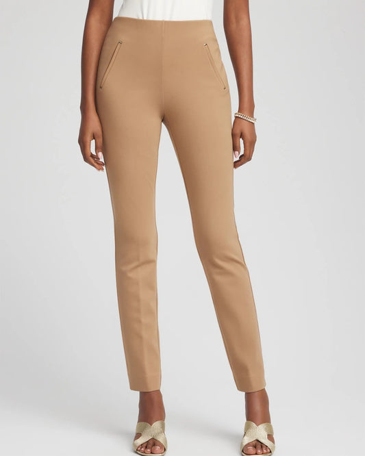 Chico's Sale - Juliet Slim Trim Detail Ankle Pants Caramel Apple