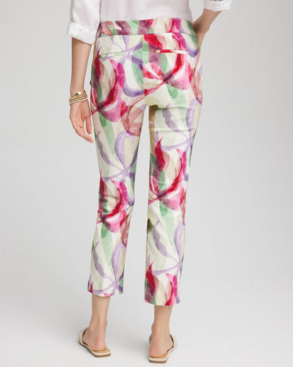 Chico's Recommended - Brigitte™ Slub Slim Cropped Pants Ecru