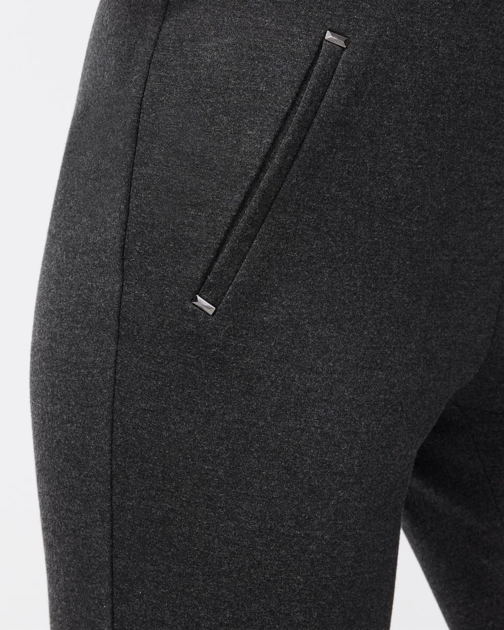 Chico's Special Offer - Juliet Trim Detail Ponte Pants Graphite Heather Gray