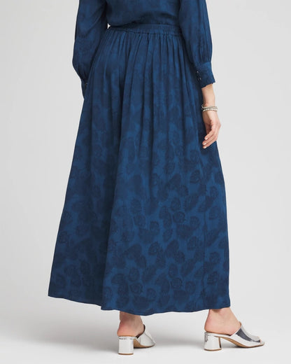 Chico's Essential - Jacquard Culotte Wide-Leg Pants Seaport