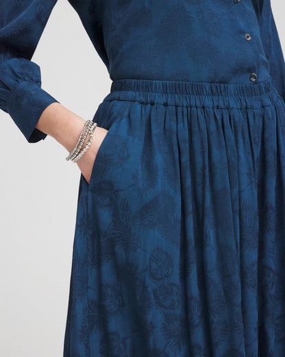 Chico's Essential - Jacquard Culotte Wide-Leg Pants Seaport