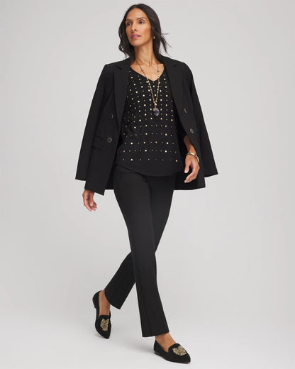 Chico's Latest - Lightweight Juliet Straight Ankle Pants Black