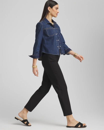 Chico's Latest - Lightweight Juliet Straight Ankle Pants Black