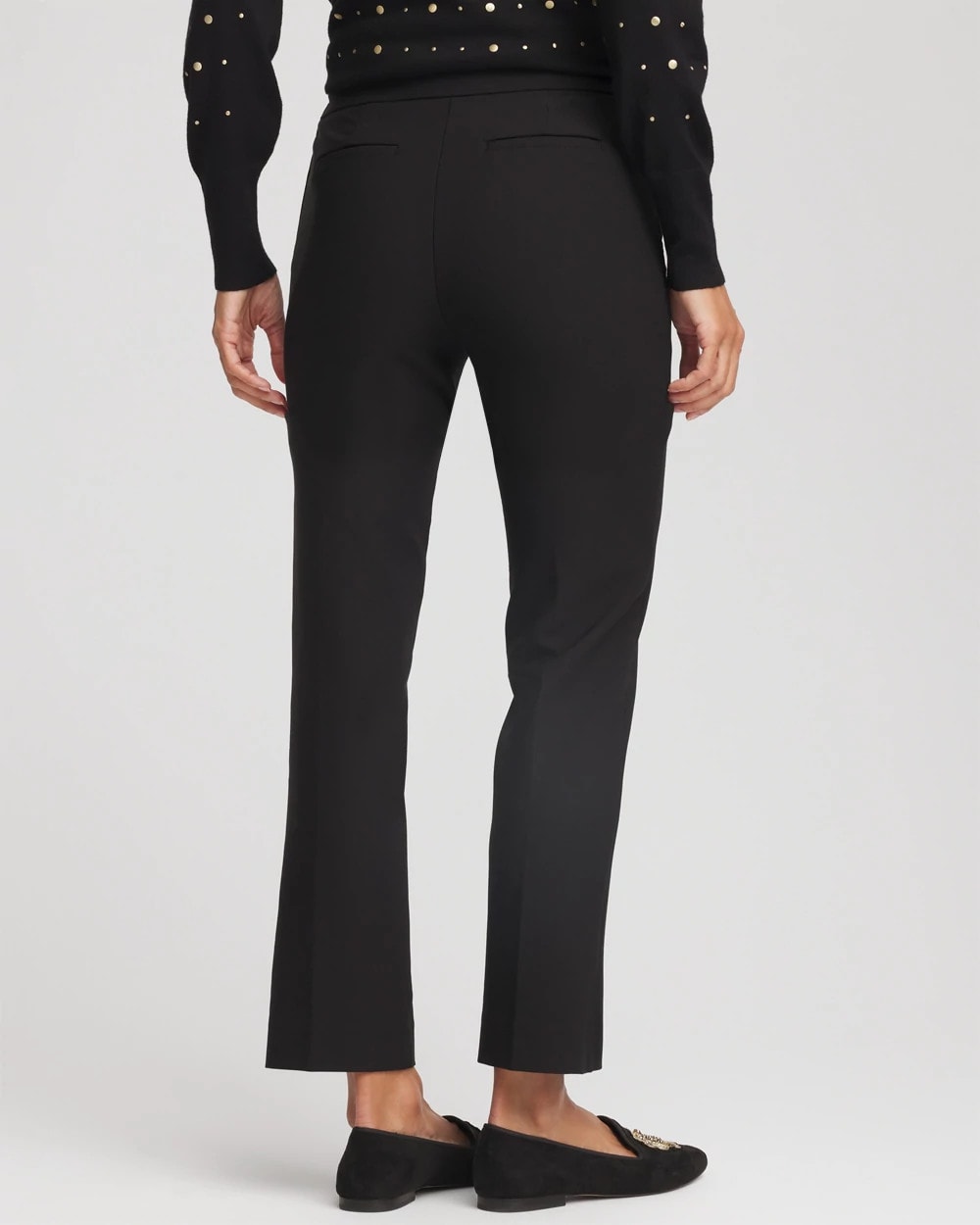 Chico's Latest - Lightweight Juliet Straight Ankle Pants Black