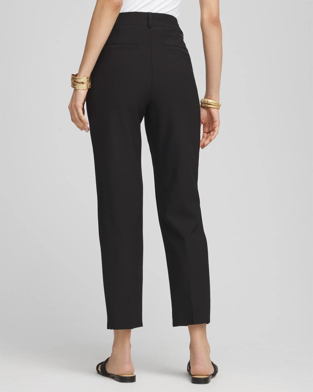 Chico's Latest - Lightweight Juliet Straight Ankle Pants Black