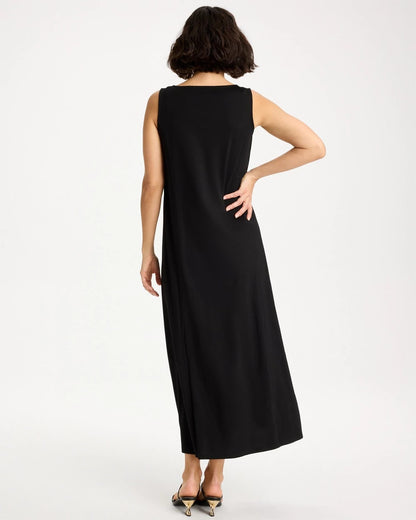 Chico's New - Ponte Seamed Maxi Dress Black