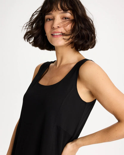 Chico's New - Ponte Seamed Maxi Dress Black