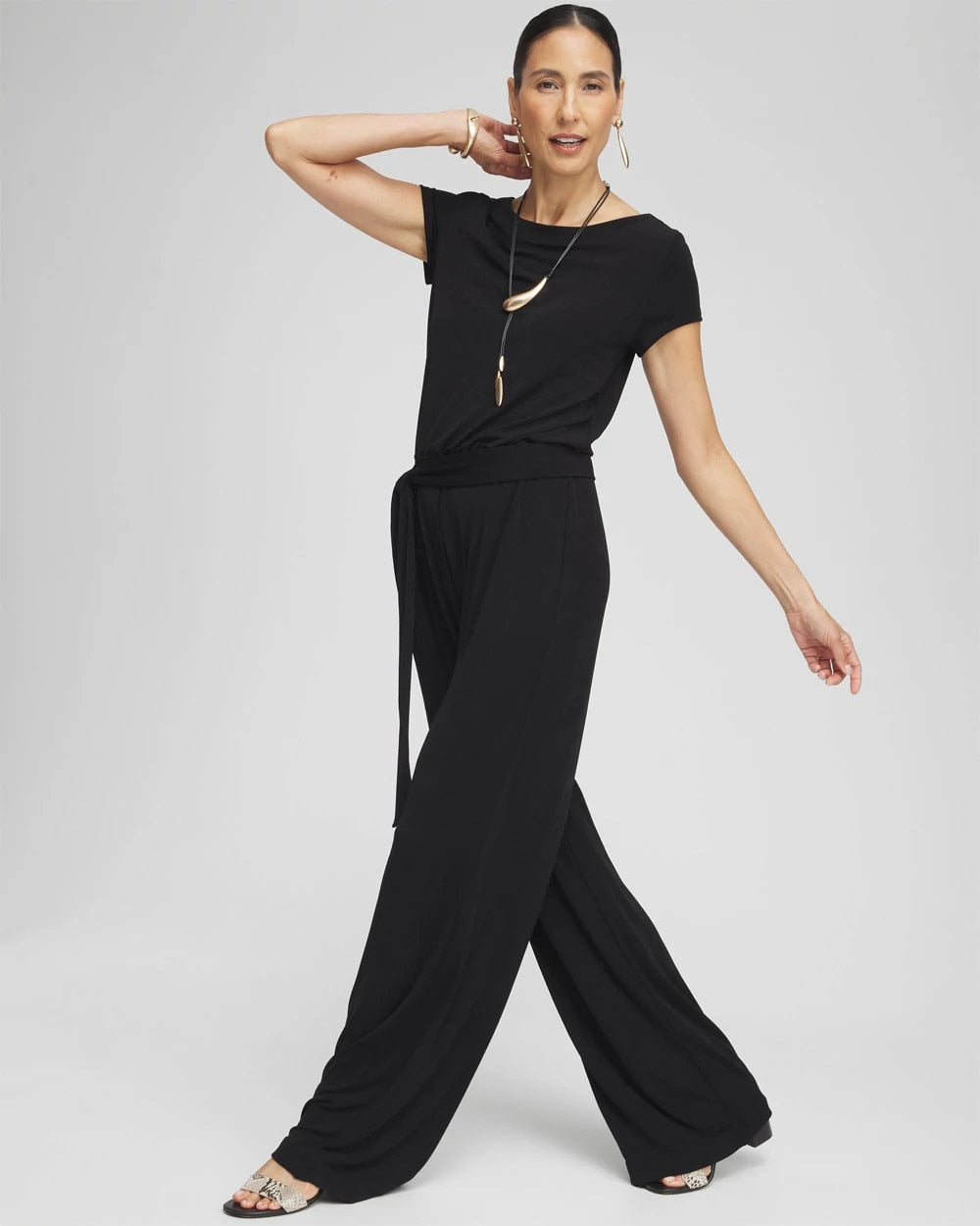 Chico's Top Pick - Travelers™ Cap Sleeve Jumpsuit Travelers Black