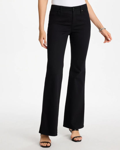 Chico's Value - Petite Girlfriend Flared Leg Jeans Black