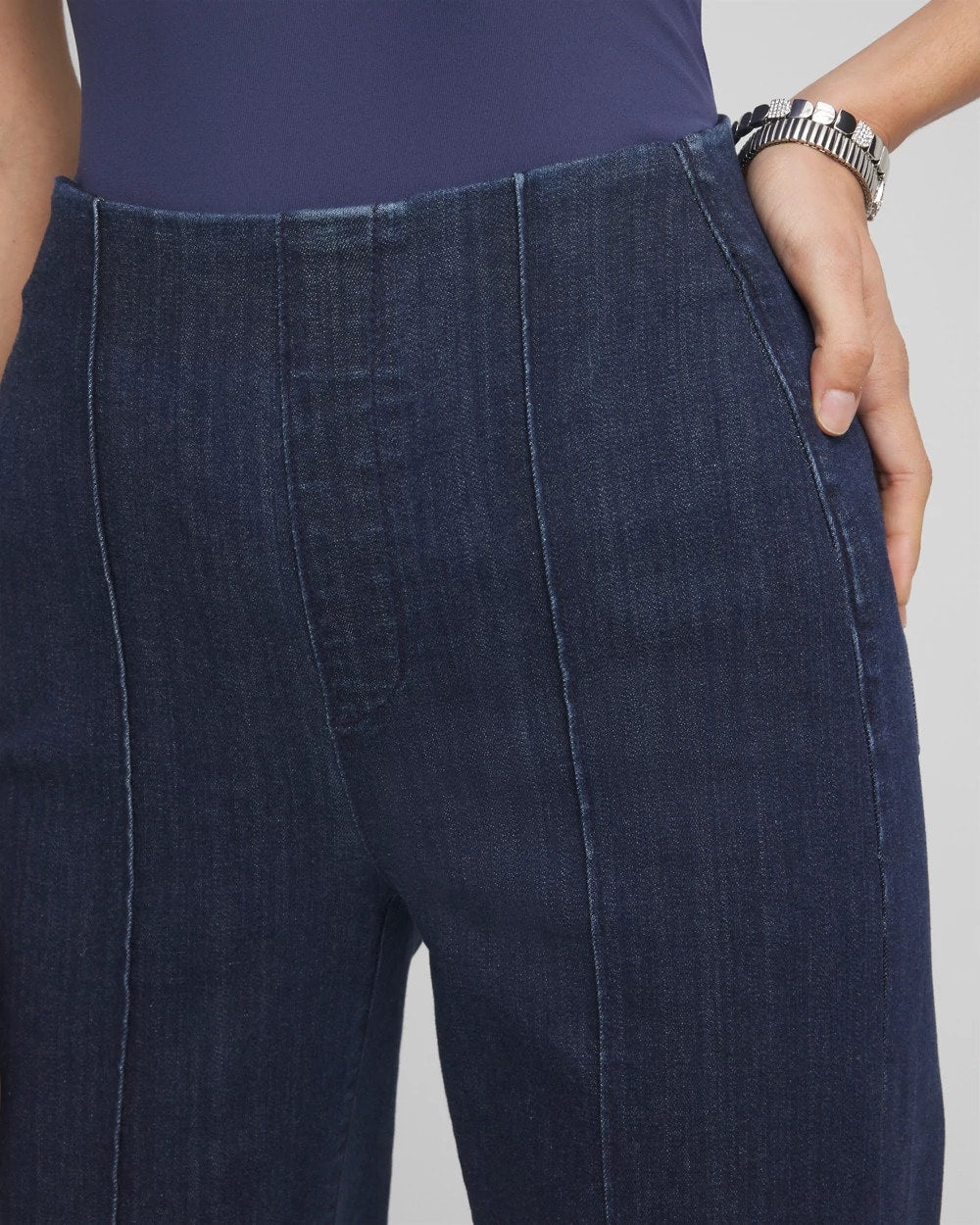 Chico's Trending - Pull-On Wide-Leg Trouser Jeans Bridge Street Rinse