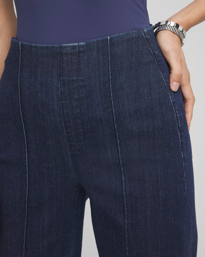 Chico's Trending - Pull-On Wide-Leg Trouser Jeans Bridge Street Rinse