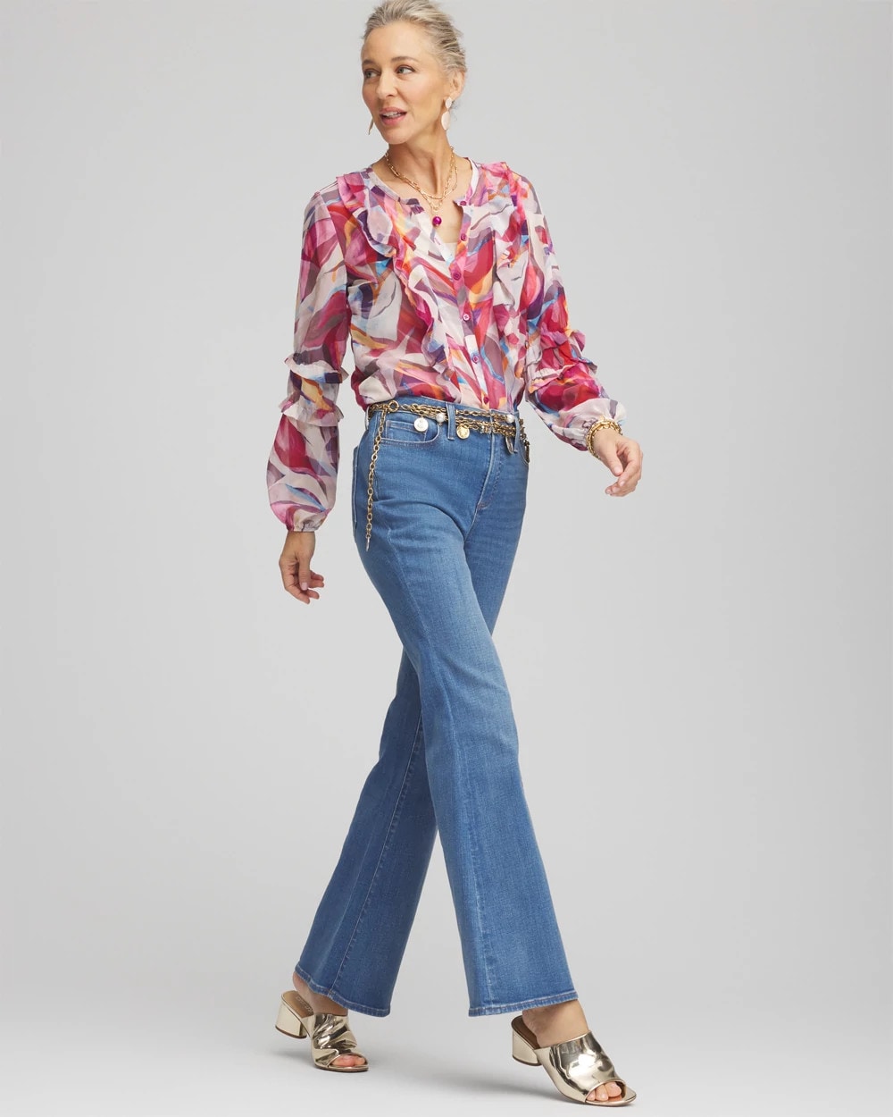 Chico's Essential - So Slimming® High Rise Flare Jeans Freya Indigo