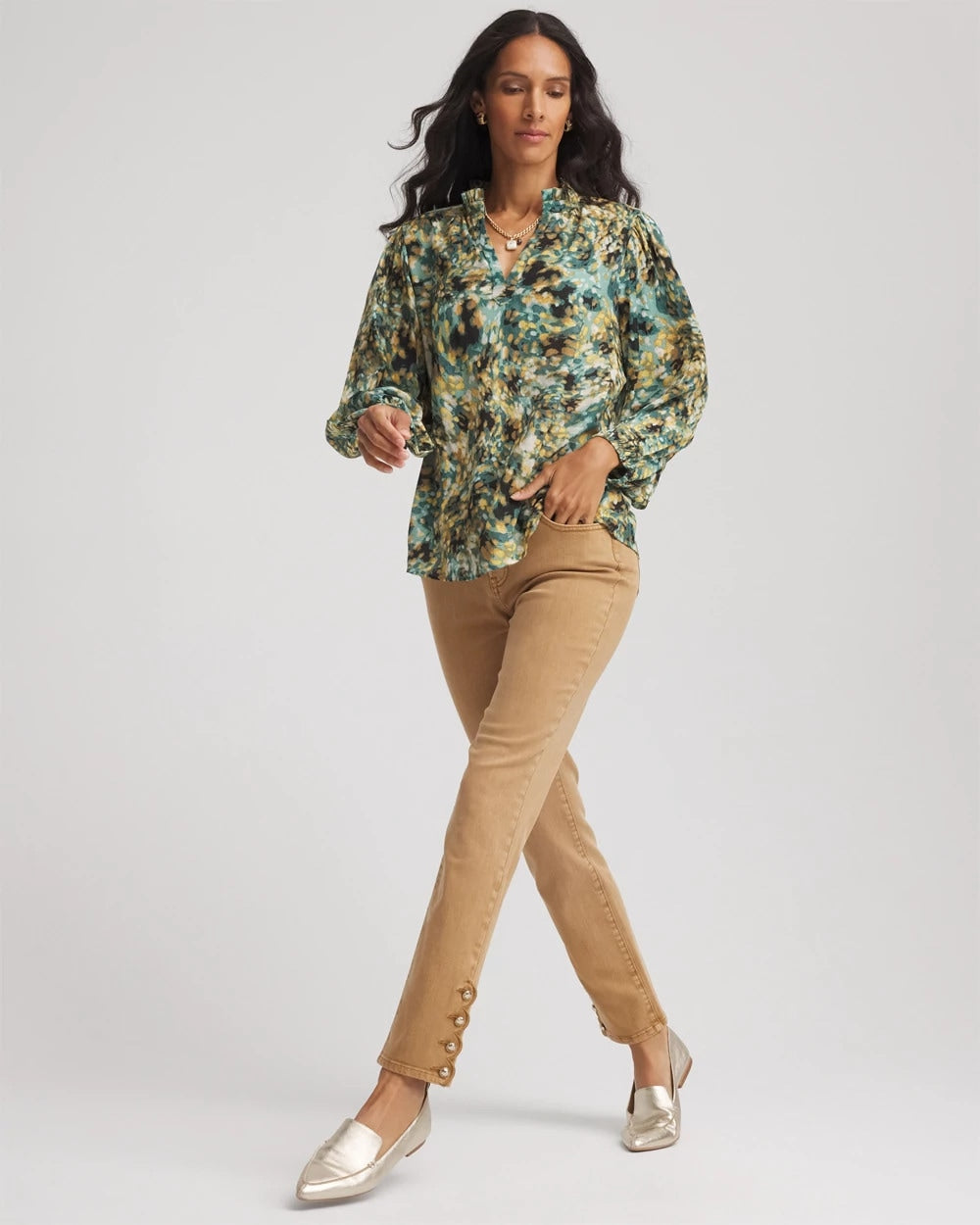 Chico's Latest - Girlfriend Slim Ankle Jeans Caramel Apple