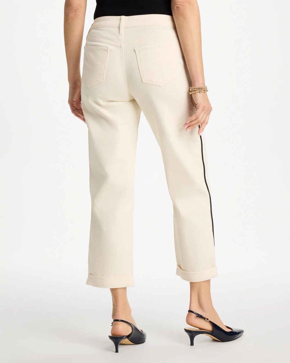 Chico's Value - Relaxed Boyfriend Jean Sea Salt