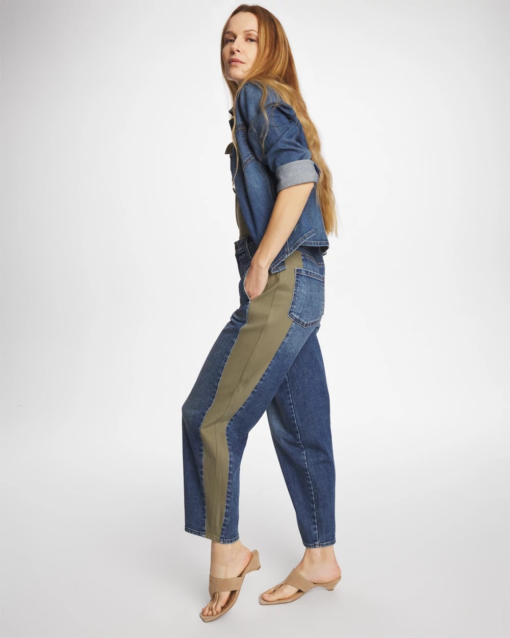 Chico's Trusted - Utility Barrel Jeans Mariana Indigo