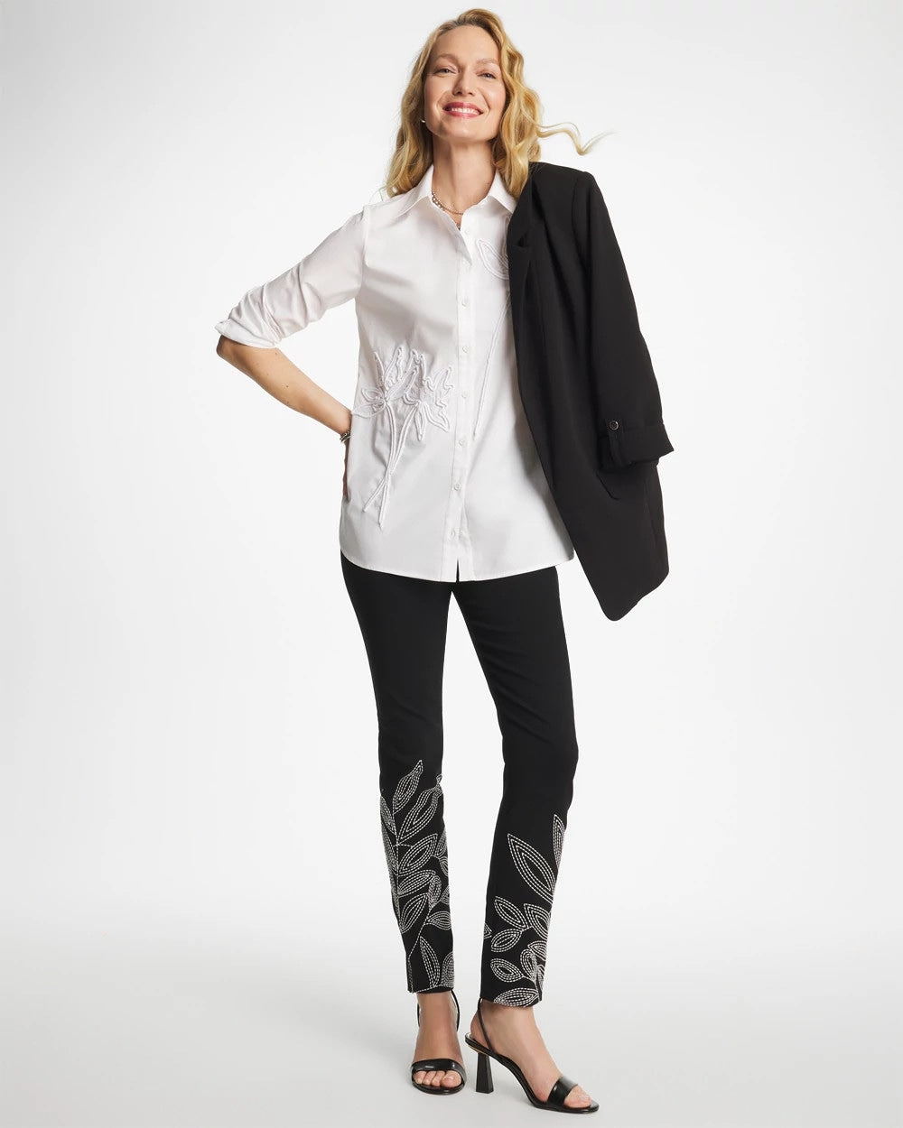 Chico's Discount - Poplin Soutache Tunic Alabaster