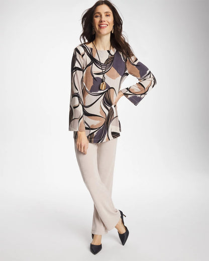 Chico's Hot Sale - Travelers™ Waverly Bell Sleeve Tunic Soft Slate