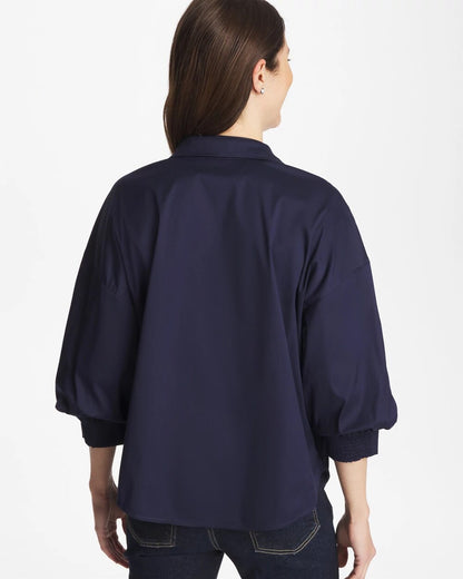 Chico's Classic - Poplin Billow Sleeve Blouse Passport Blue
