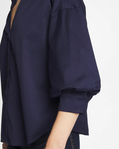 Chico's Classic - Poplin Billow Sleeve Blouse Passport Blue