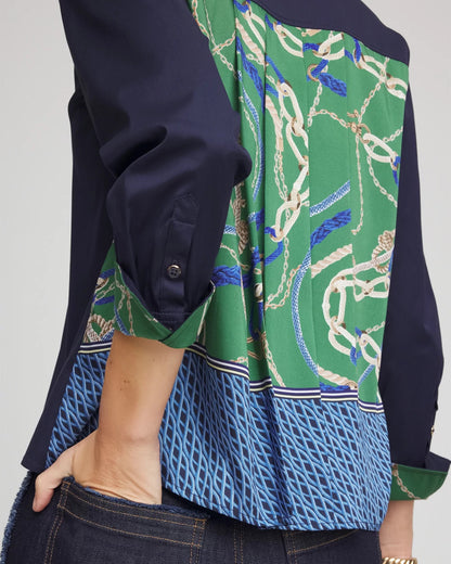 Chico's Essential - Rope Status Nautical Shirt Passport Blue