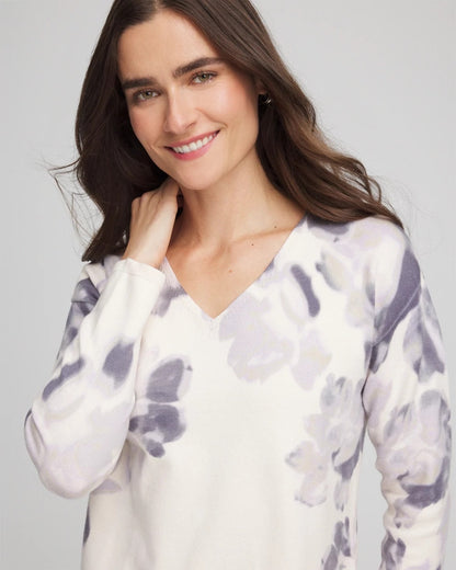 Chico's Classic - Printed V-Neck Sweater Multi