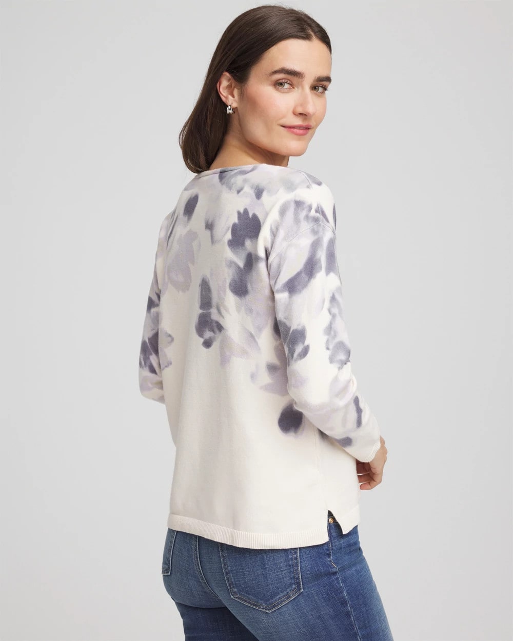 Chico's Classic - Printed V-Neck Sweater Multi