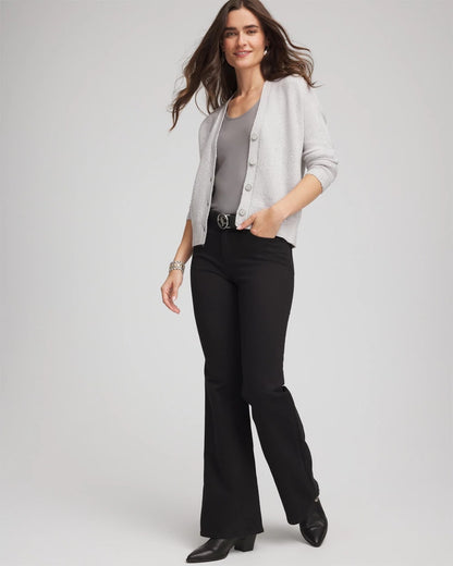Chico's Special Offer - Shine Boyfriend Cardigan Dove Gray