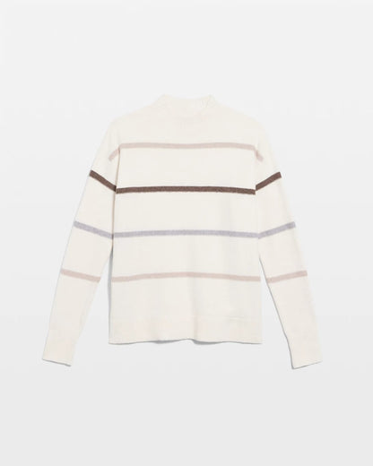 Chico's Popular - Sequined Stripe Pullover Sweater English Cream