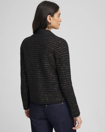 Chico's Deals - Shine Cropped Cardigan Black