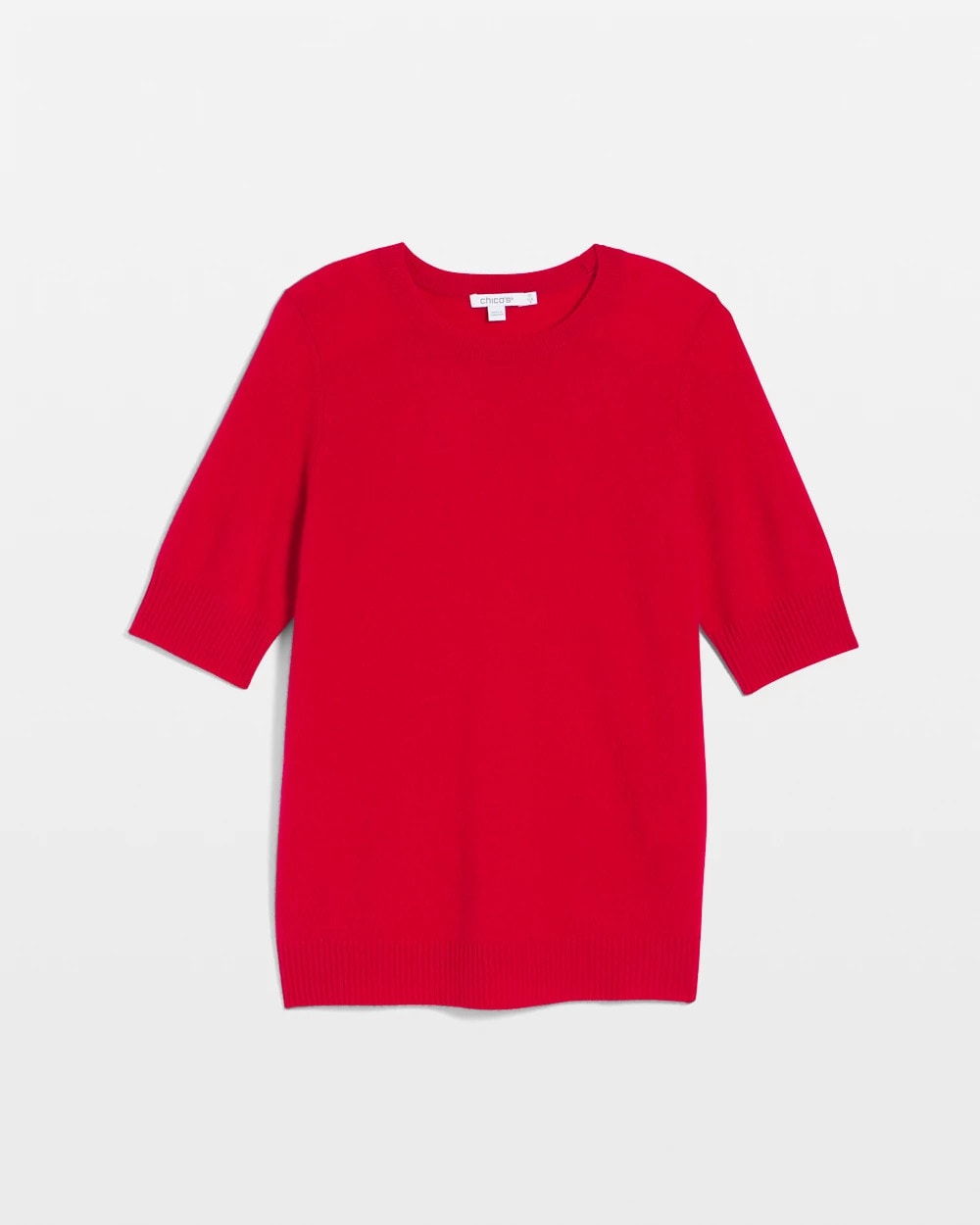 Chico's Sale - Crewneck Cashmere Pullover Sweater Red