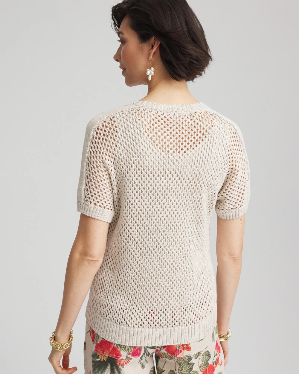 Chico's Exclusive - Dolman Sleeved Sweater Tee River Rock