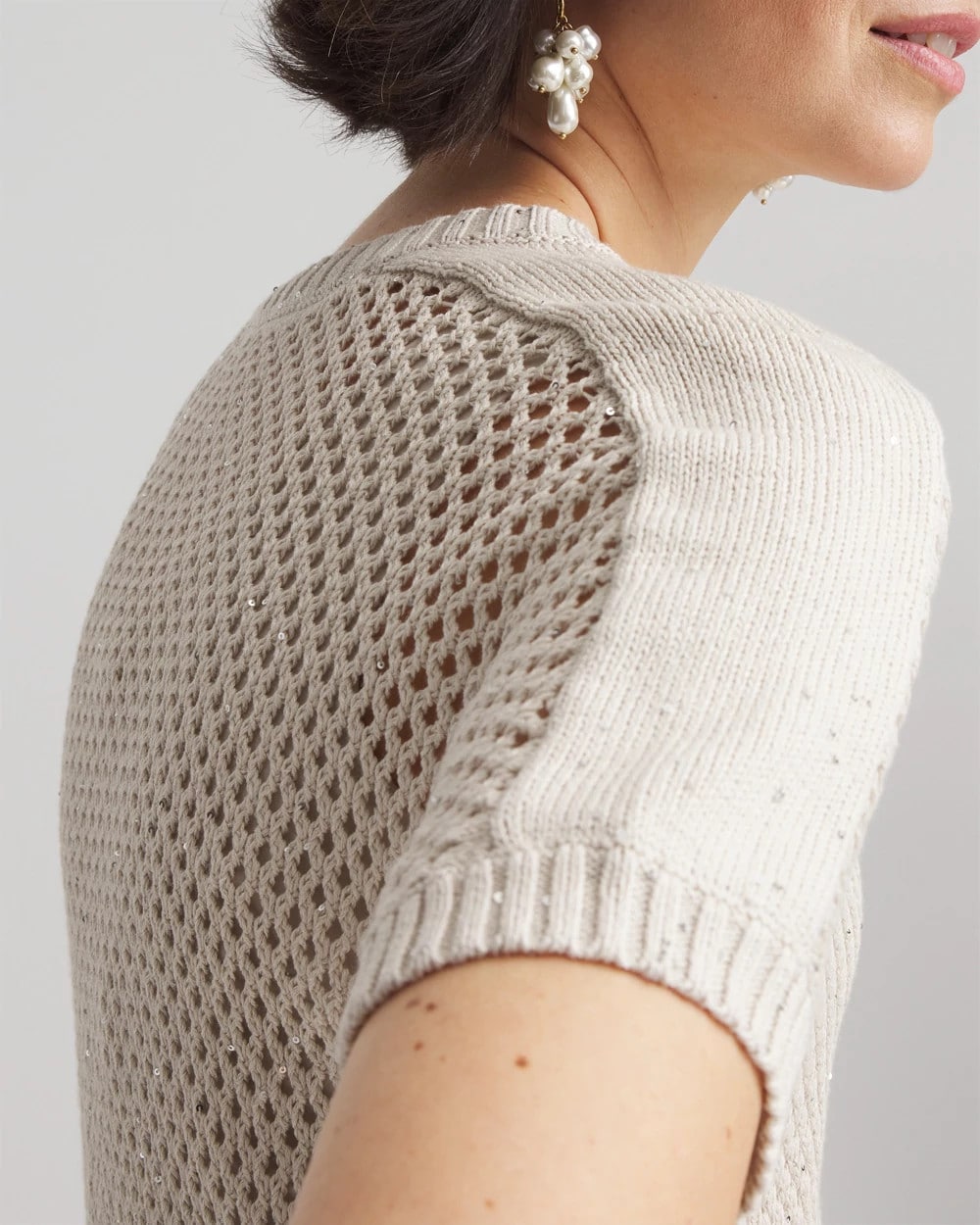Chico's Exclusive - Dolman Sleeved Sweater Tee River Rock