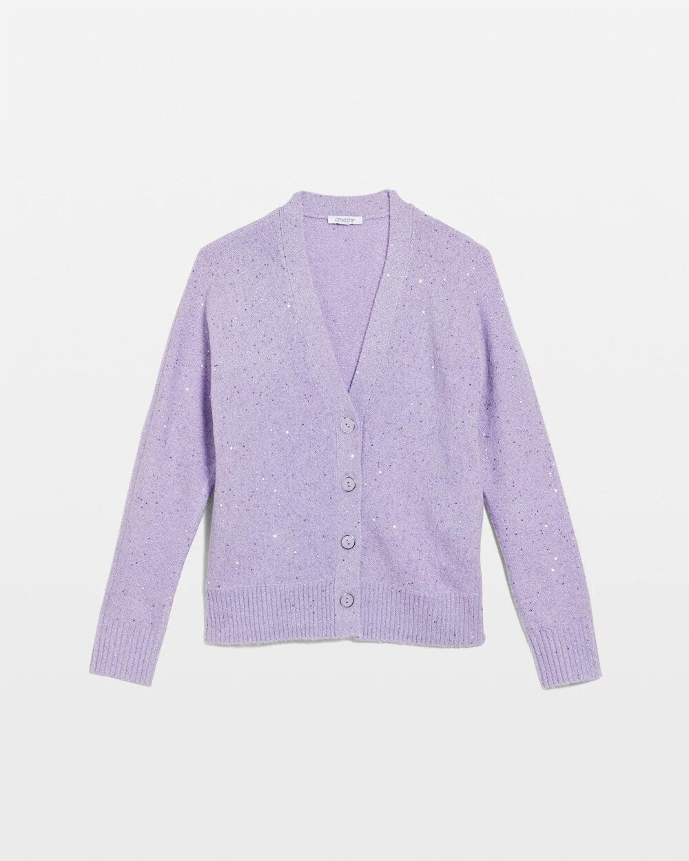 Chico's Sale - Shine Boyfriend Cardigan Lilac Mist