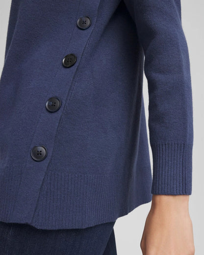 Chico's Popular - Button Tunic Sweater Indigo Sky