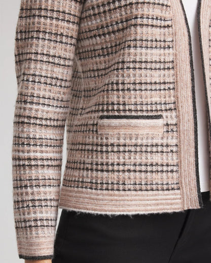 Chico's Top Pick - Sunset Abstract Sweater Jacket Black