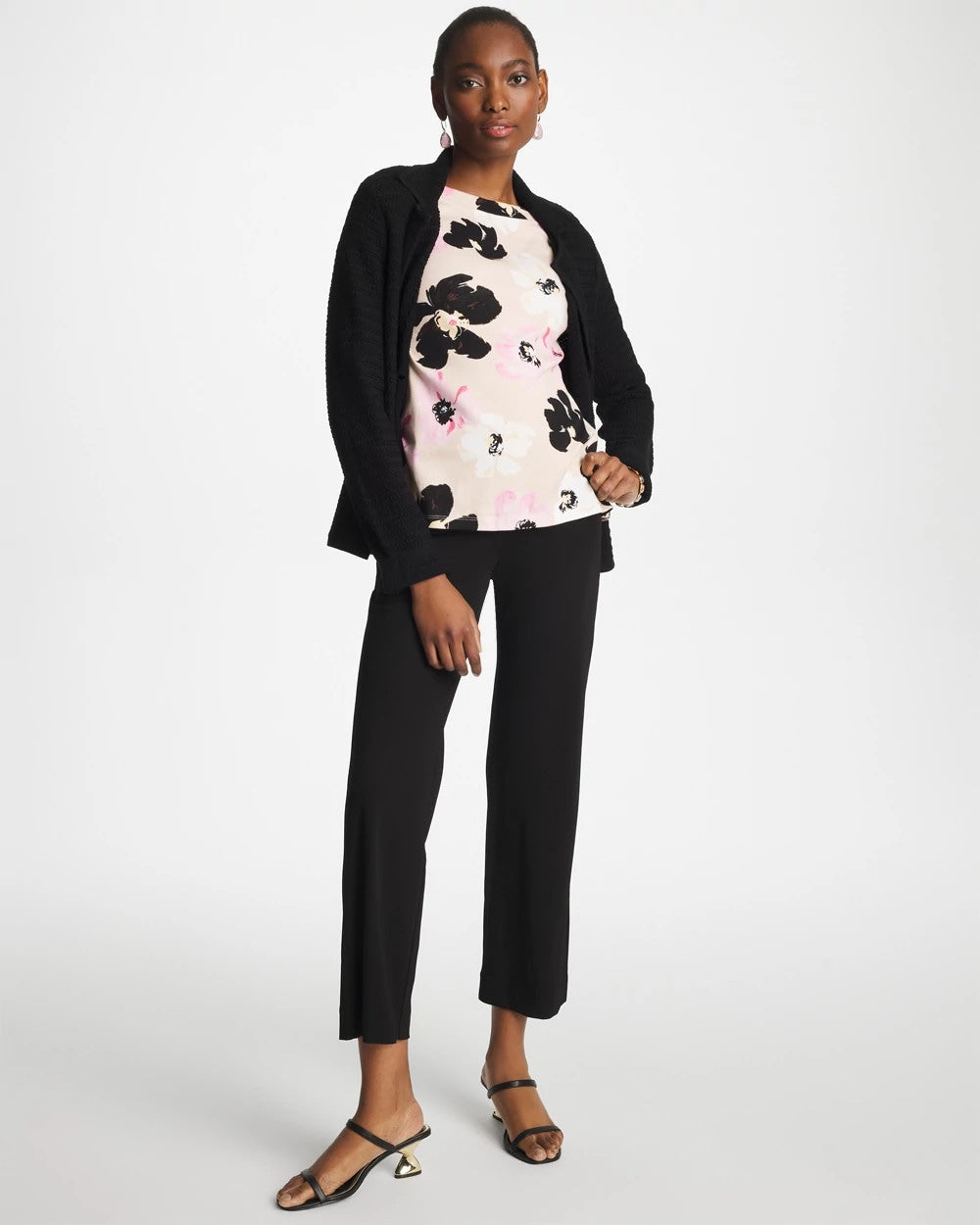 Chico's Discount - Matte Jersey Cropped Pants Black