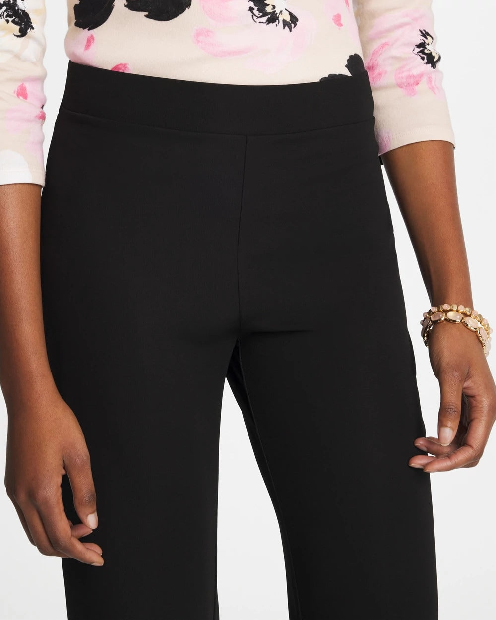 Chico's Discount - Matte Jersey Cropped Pants Black