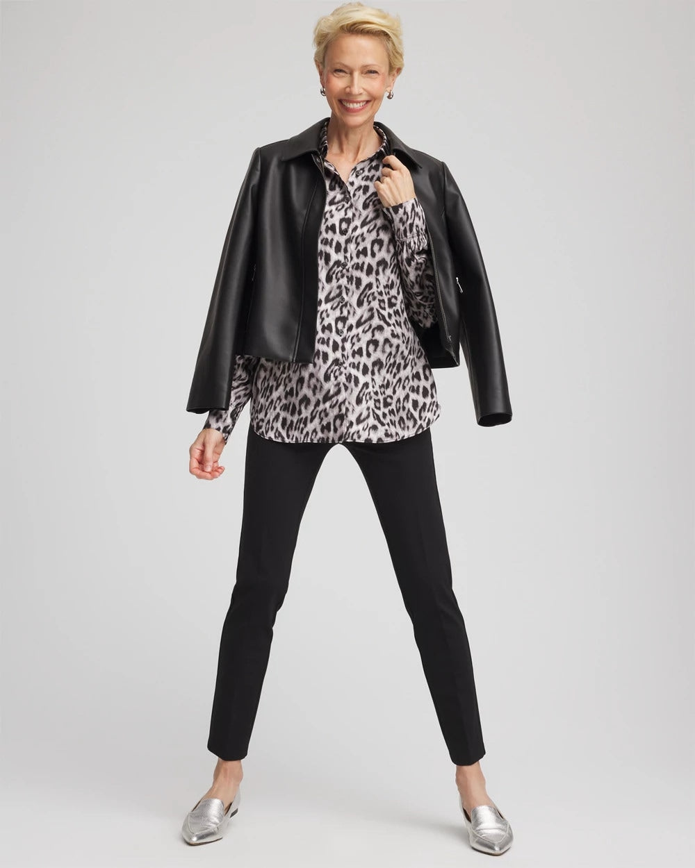 Chico's Popular - Emme Skinny Ponte Ankle Pants Black