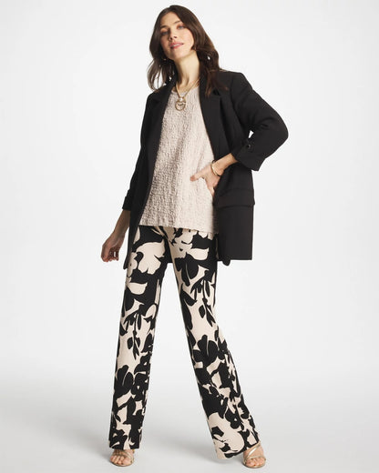 Chico's Popular - Shadow Blossom Matte Jersey Pants Black