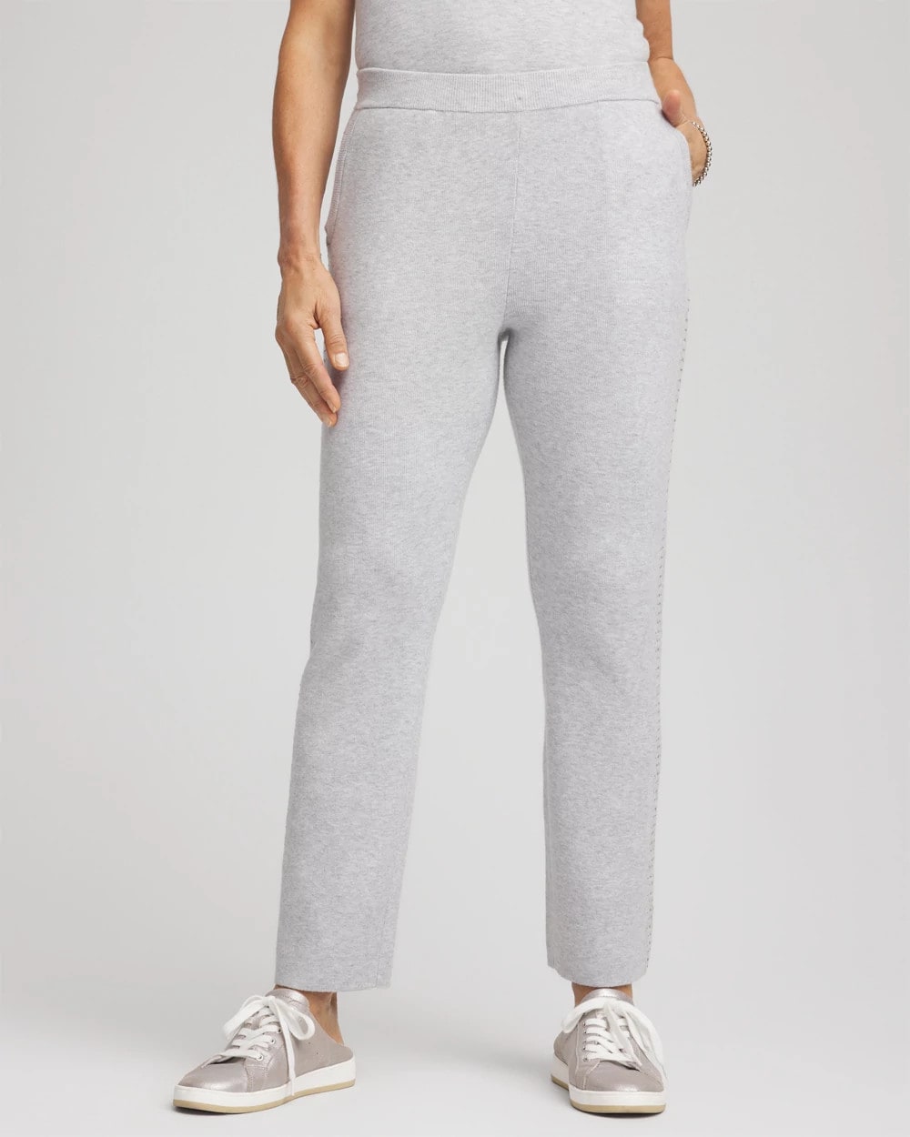 Chico's Smart Buy - Zenergy® Luxe Diamante Pants Frosted Gray Heather