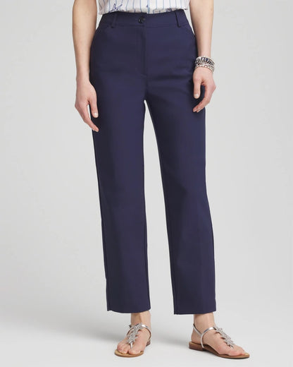 Chico's Sale - Fly Front Ankle Pants Passport Blue