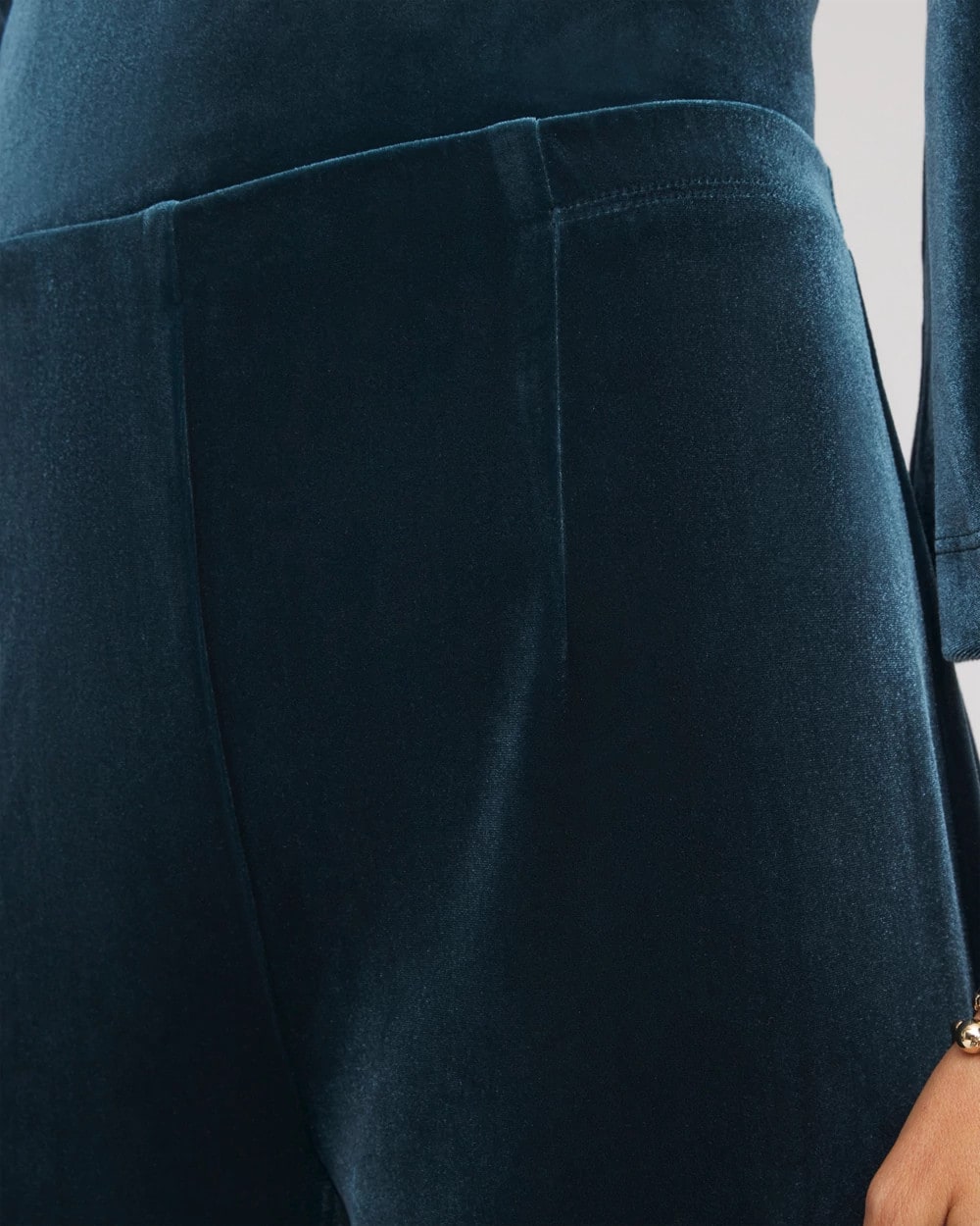 Chico's Featured - Travelers™ Velvet No Tummy Pants Teal Shadow