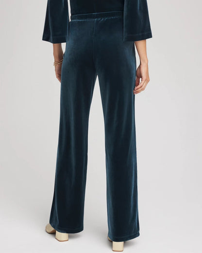 Chico's Featured - Travelers™ Velvet No Tummy Pants Teal Shadow