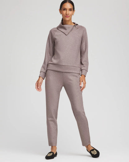 Chico's Recommended - Zenergy® Sparkle Tapered Ankle Pants Walnut