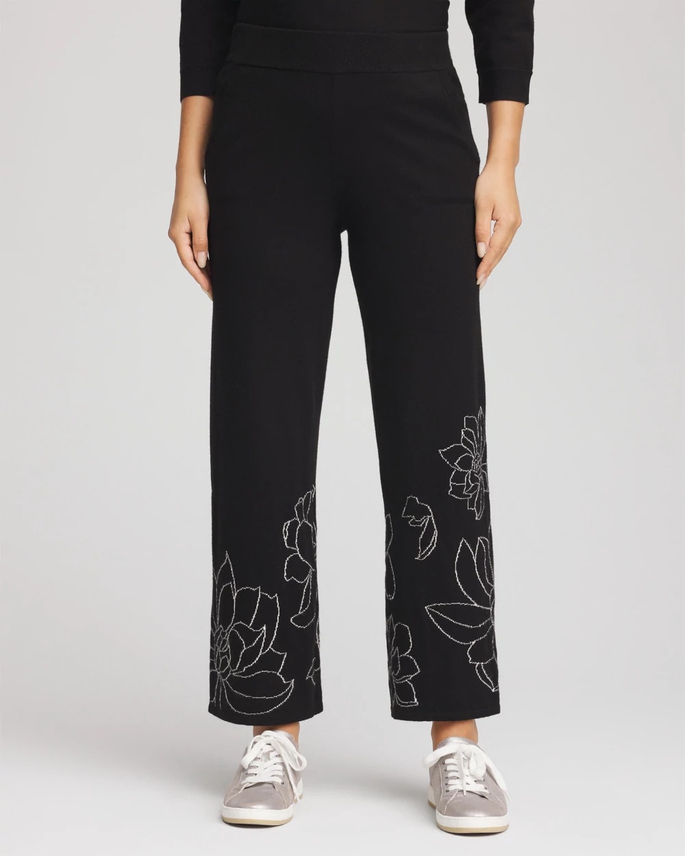 Chico's Classic - Zenergy® Luxe Intarsia Pants Black