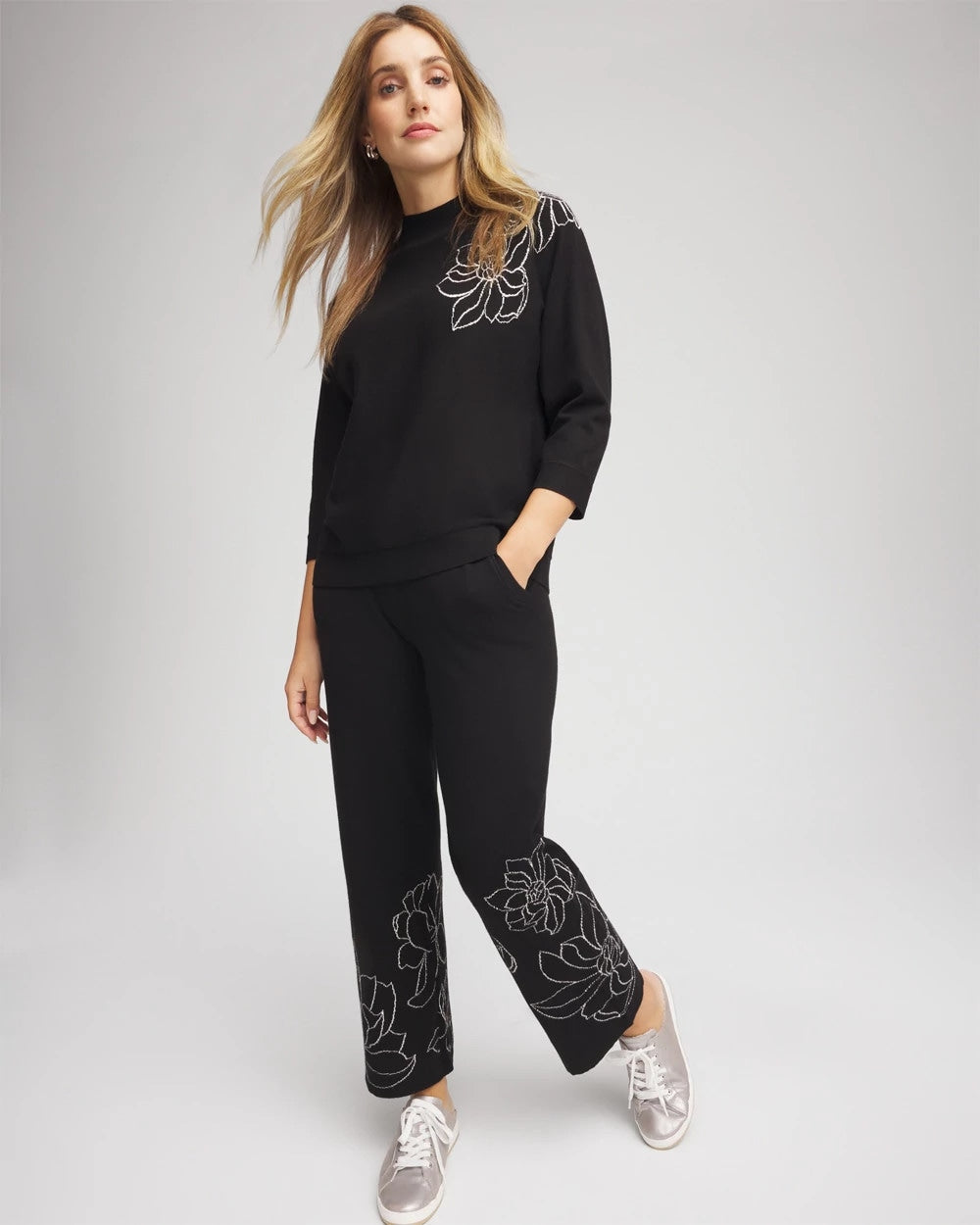 Chico's Classic - Zenergy® Luxe Intarsia Pants Black